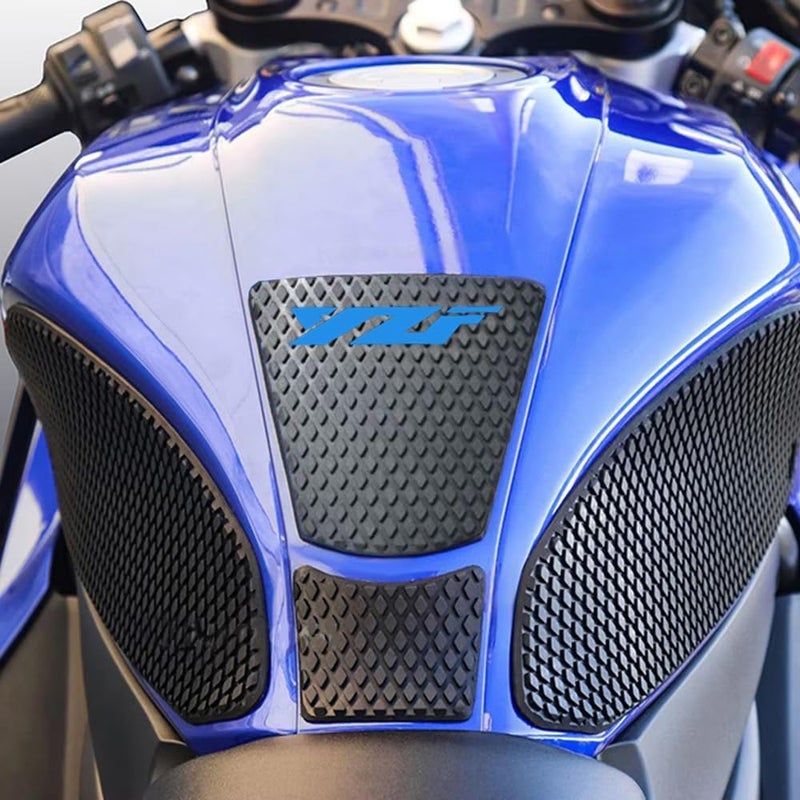 VORILES for YZF R7 YZF r7 2025 2024 2023 2022 2021 Accessories Fuel Tank Pads Protect Motorcycle Fuel Tank Stickers Fuel Tank Protection Pads Knee Anti-Slip Pads Fuel Tank Grips Tank Pads（Blue） - Image 3